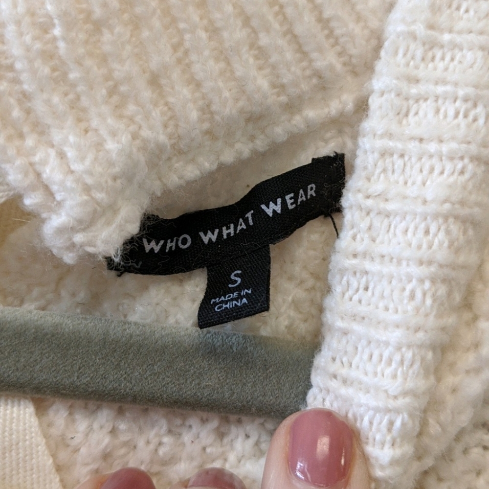 Who what wear striped color block tie back sweater - Picture 4 of 6